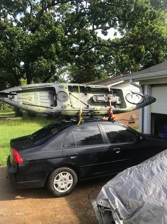 Vibe Sea Ghost 130 transported on the car