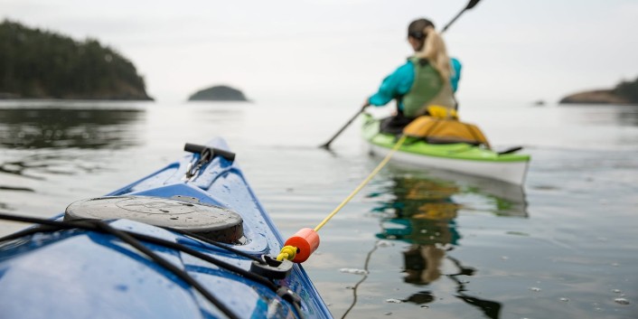 Towing a kayak