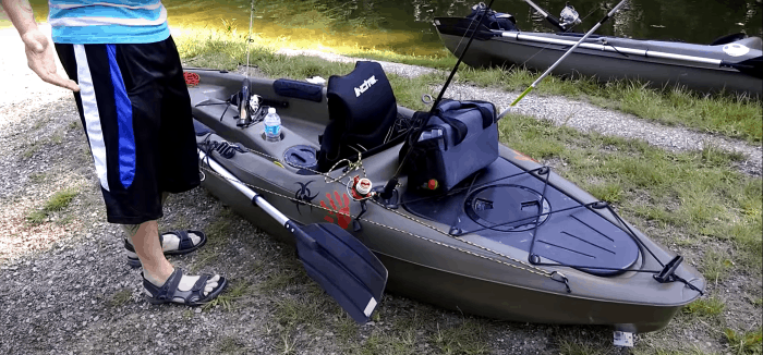 Picture of the Journey 10 SS set up for fishing