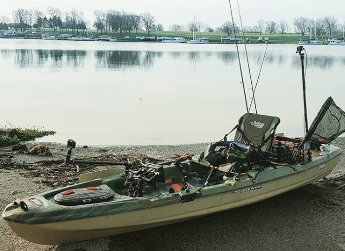 Picture of the Pelican Catch 120 ready to go kayak fishing