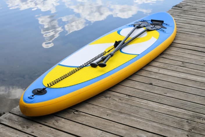 Picture of an inflatable paddle board