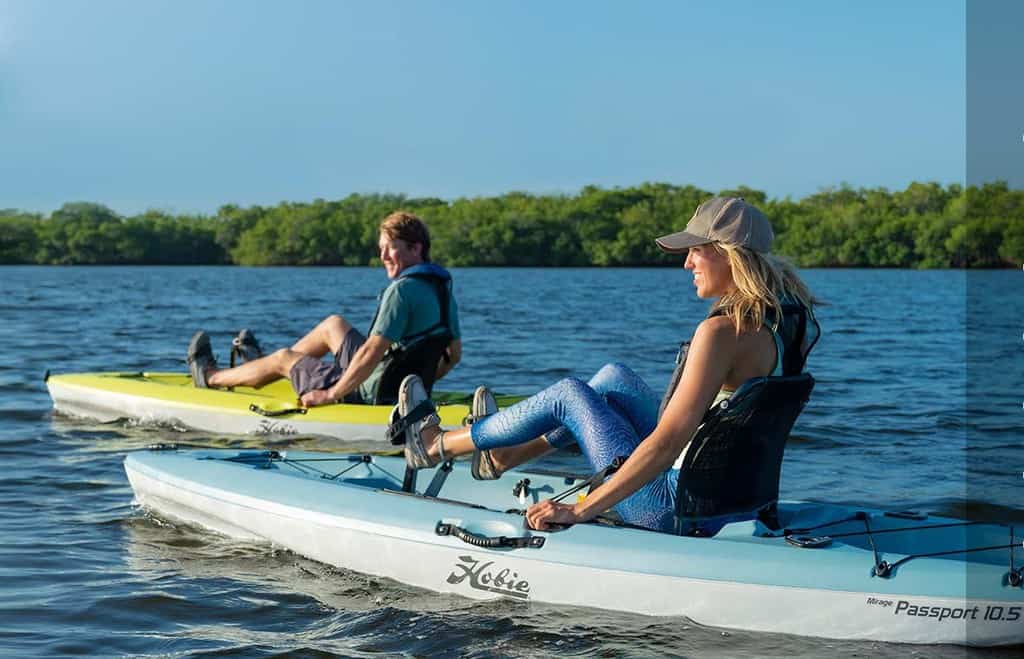 Read more about the article Hobie Mirage Passport 10.5 Review [2023] − Good, Cheap Pedal Fishing Kayak