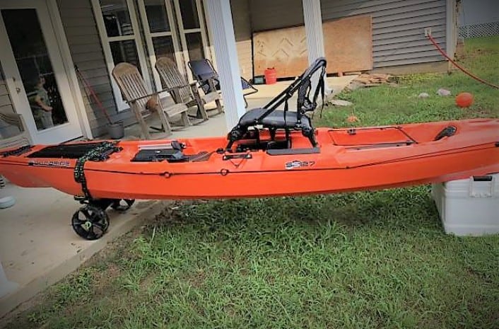 Picture showing the Bonafide SS127 needs a kayak cart