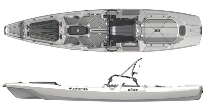 Bonafide SS127, the best kayak for big guys
